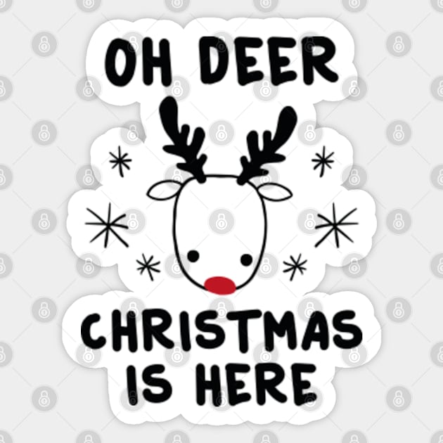 Oh Deer Sticker by VectorPlanet